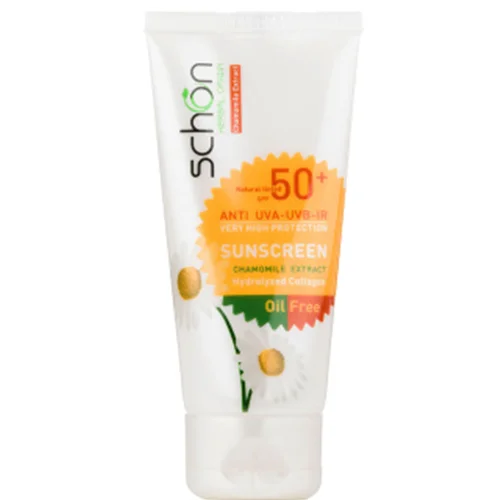 کرم ضدآفتاب رنگی طبیعی spf50 شون مناسب پوست چرب 50 میل